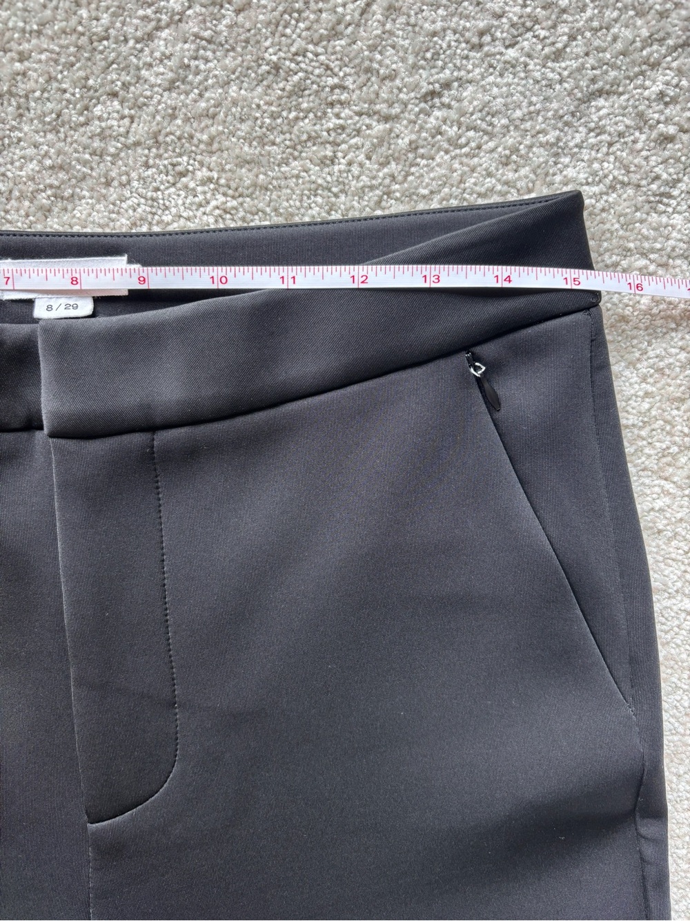 Good American Scuba Boss Straight Trouser Black Size 8 - Picture 6 of 11